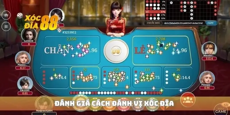 Đánh giá cách đánh vị xóc đĩa